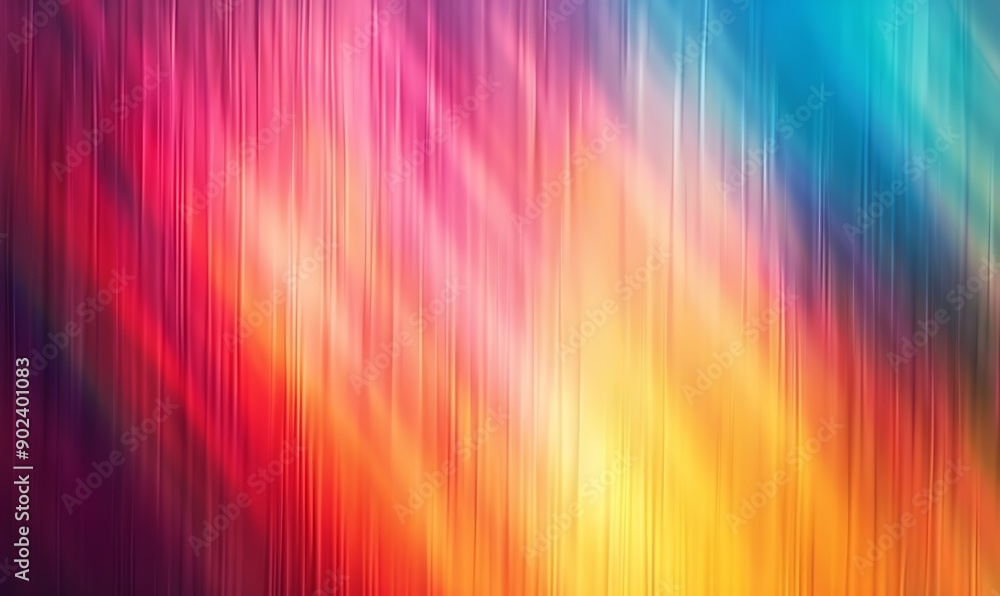 Poster abstract light gradient colorful lines texture motion blurred effect background, generative ai