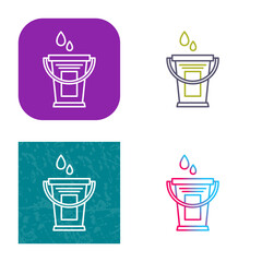 Water Bucket Icon Design