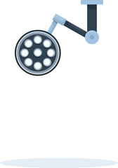 Surgical lamp providing light during a surgery in a hospital operating room