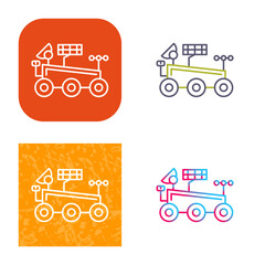 Mars Rover Icon Design