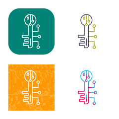 Electronic Key Icon Design