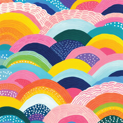 Colorful abstract wave pattern