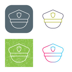 Police Hat Icon Design