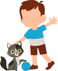 Cat Pet Care Illustration