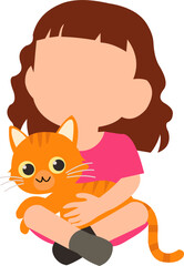 Cat Pet Care Illustration