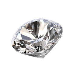 Diamond isolated on transparent or white background 