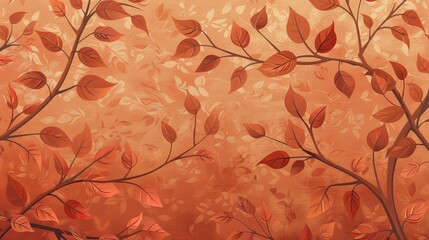 Vibrant autumn leaf texture pattern, floral grunge art wallpaper