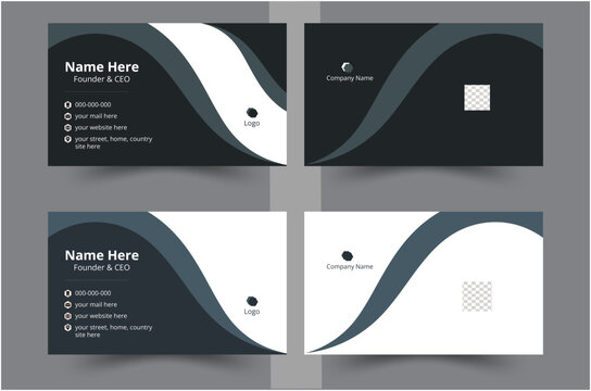 modern name card and business card. Editable and creative.