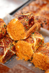 Fresh meat floss bread
