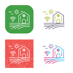 Fototapeta premium Smart Farm Icon Design