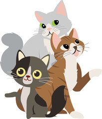Organic Cats Illustration