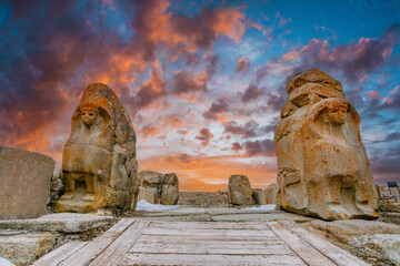 Alacahoyuk archelogial site in Turkey
