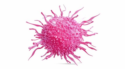 Descriptive image of pulmonary macrophages, ideal for educational use, featuring a clean, white background for clarity.