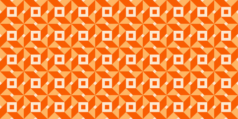 Seamless Geometric vector background Pattern in orange