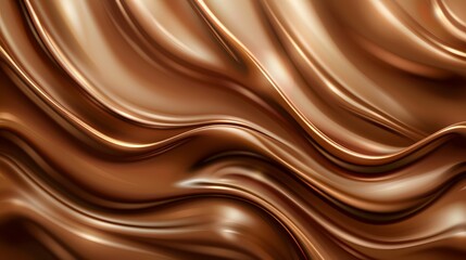 Chocolate background texture brown milk wave liquid cocoa cream swirl choco abstract dark coffee Texture flow chocolate background gradient splash pattern color satin ripple creamy 
