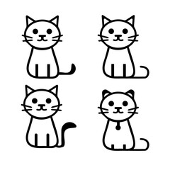 cat icon with cat logo