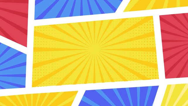 comic book scroll page animation fast transition effect
