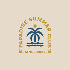 Vintage surf design template for surf club, surf shop, surf merch.