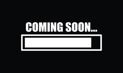 Coming soon loading. No image, coming soon page icon with background. 123.