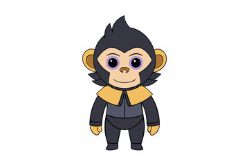 Great Ape vector illustration featuring cartoon, clipart, and line art designs. Perfect for printable graphics and digital projects.