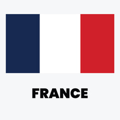 Obraz premium france flag vector file, Olympic country, paris