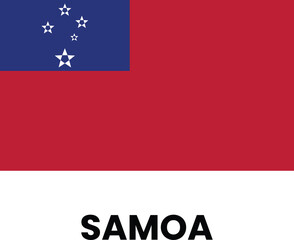 samoa flag vector file