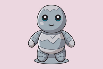 Stone face cartoon character -3