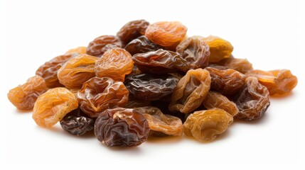 Obraz premium Delight in these sweet, chewy bites made from dried grapes, perfect for snacks or recipes. A tasty treat packed with flavor