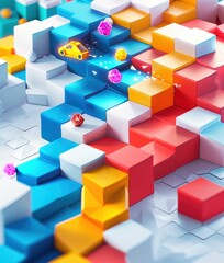 Obraz premium 3d render of a cube