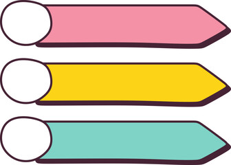 Fototapeta premium Infographic List Shape
