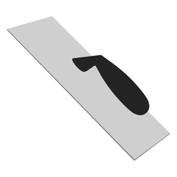 recommend clip art: Set of spatula, isolated on a white background. Plaster spatula. Putty Knife. Construction tool. Spackling instrument. Spatula for finishing work. Silhouette black icons, vector illustration.