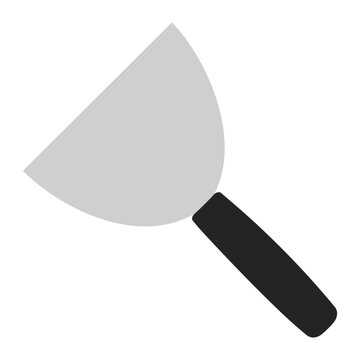 recommend clip art: Set of spatula, isolated on a white background. Plaster spatula. Putty Knife. Construction tool. Spackling instrument. Spatula for finishing work. Silhouette black icons, vector illustration.