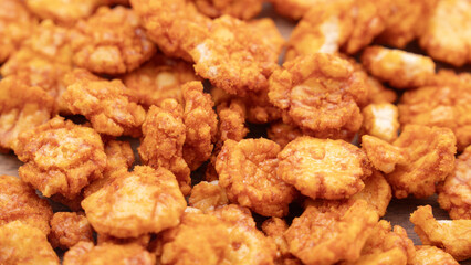 close up of fried Shrimps 