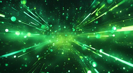 A green screen with a lot of green dots and lines