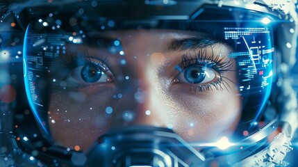 Digital Dream: Human Profile in a Cybernetic Landscape