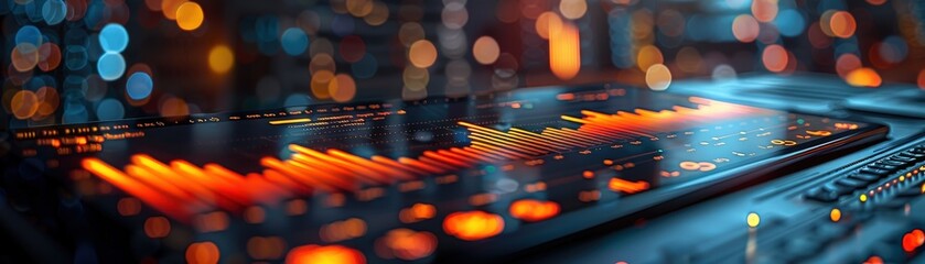 Close-up of a tablet showing blog performance metrics and visibility data, [Visibility], [Posts], [Blogging]