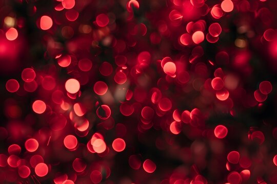 red bokeh background for a christmas or nex years card