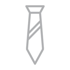 Tie Vector Line Grey Icon Design
