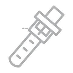 Belt Vector Line Grey Icon Design