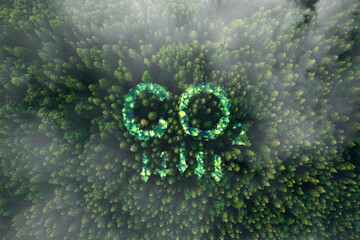 Reduce CO2 emission concept.Clean and friendly environment without carbon dioxide emissions.	
