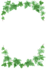 緑のつたのフレーム