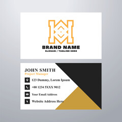 Simple business card design template
