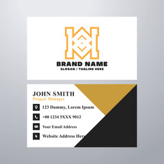 Simple business card design template
