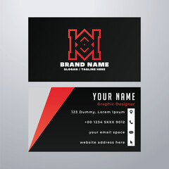 Simple business card design template
