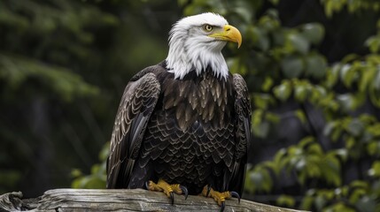 Obraz premium American Bald Eagle (Haliaeetus leucocephalus)