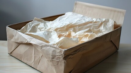 Open Gift Box: An open gift box with tissue paper, hinting at an invisible present inside.
