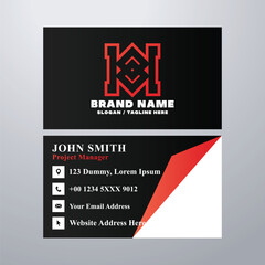 Simple business card design template
