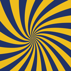 Obraz premium A bright yellow and dark blue swirl background with a sunburst pattern vector presentation,