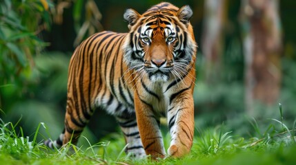 Fototapeta premium Tiger, wild animal in the natural habitat