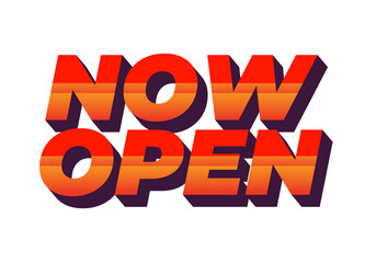 Now open. Text effect in 3D style with good colors